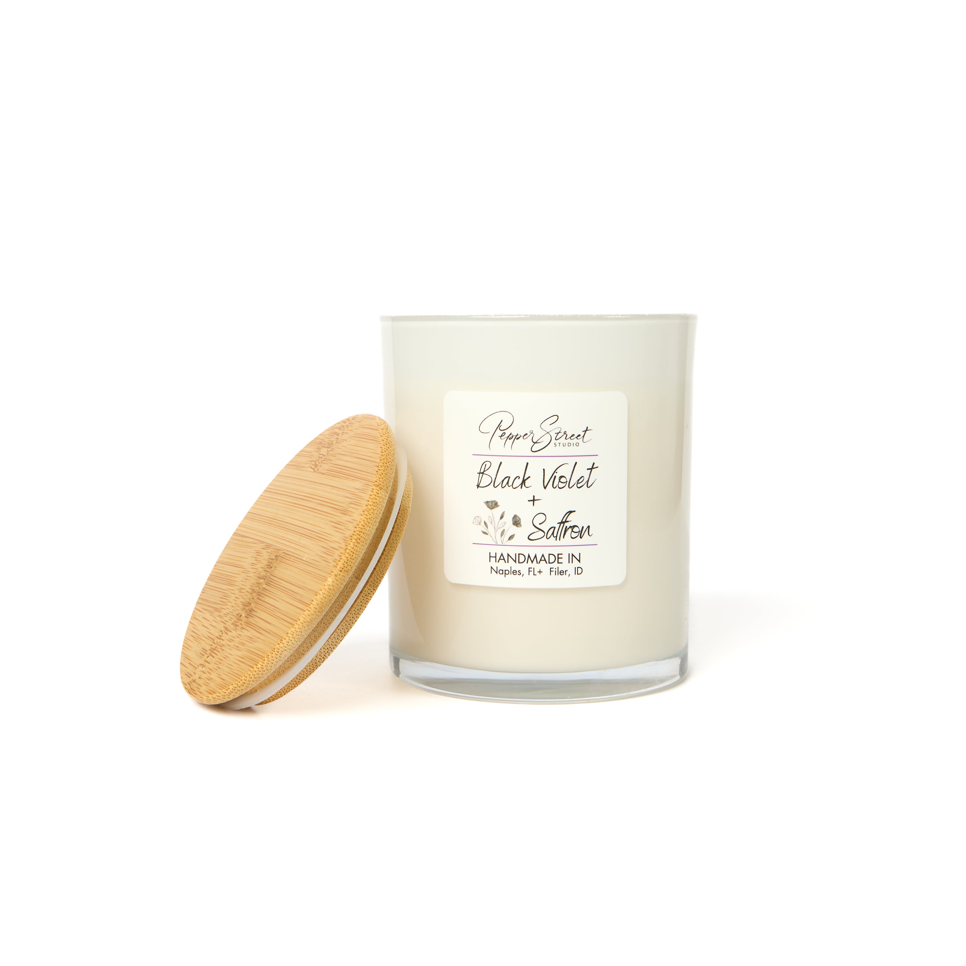 Black Violet + Saffron Candle