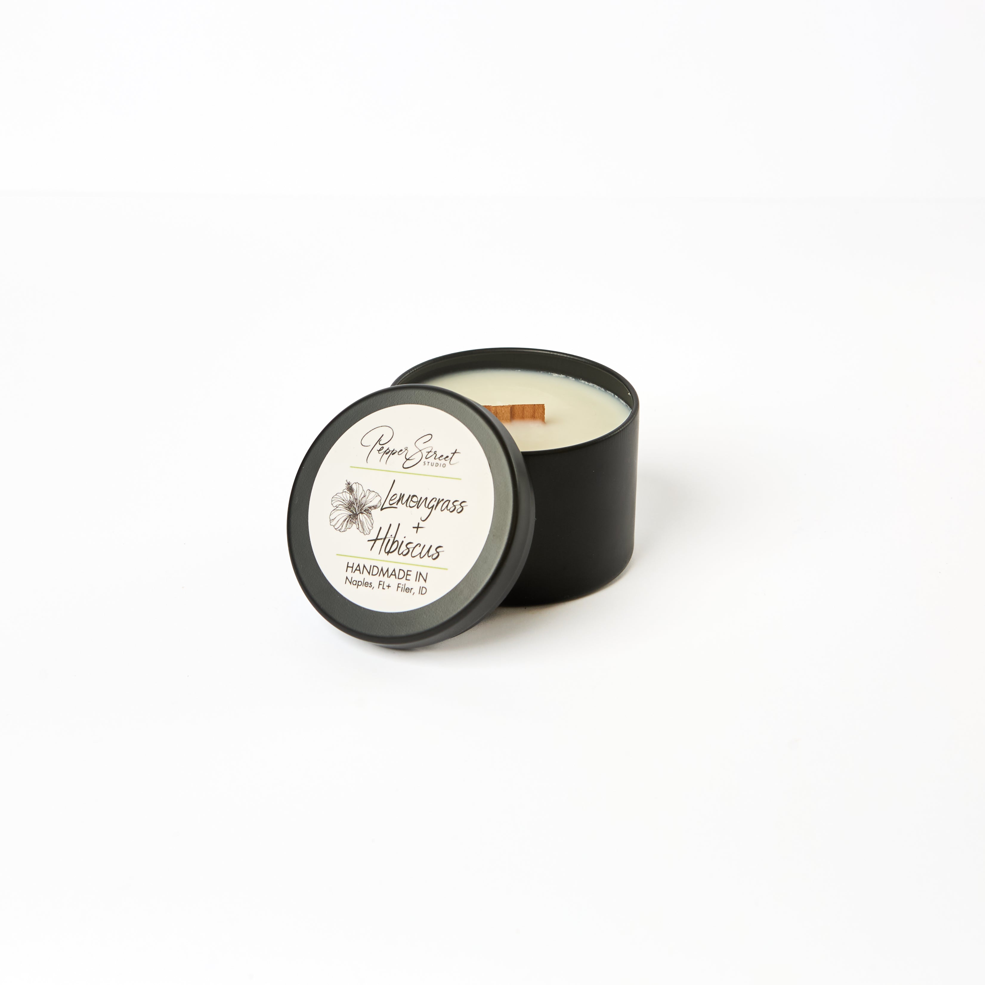 Lemongrass + Hibiscus 4 oz Travel Candle