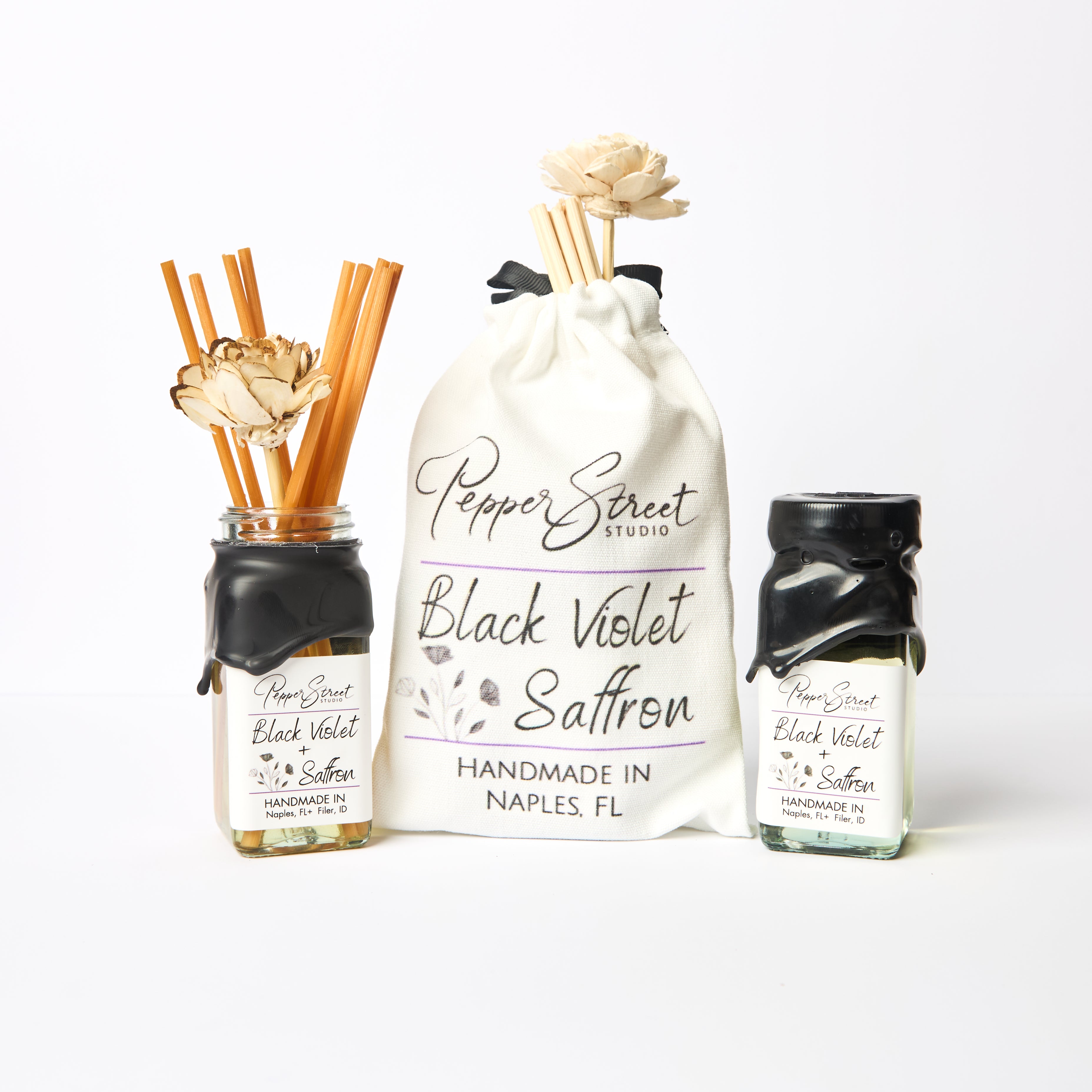 Black Violet + Saffron Mini Room Diffuser