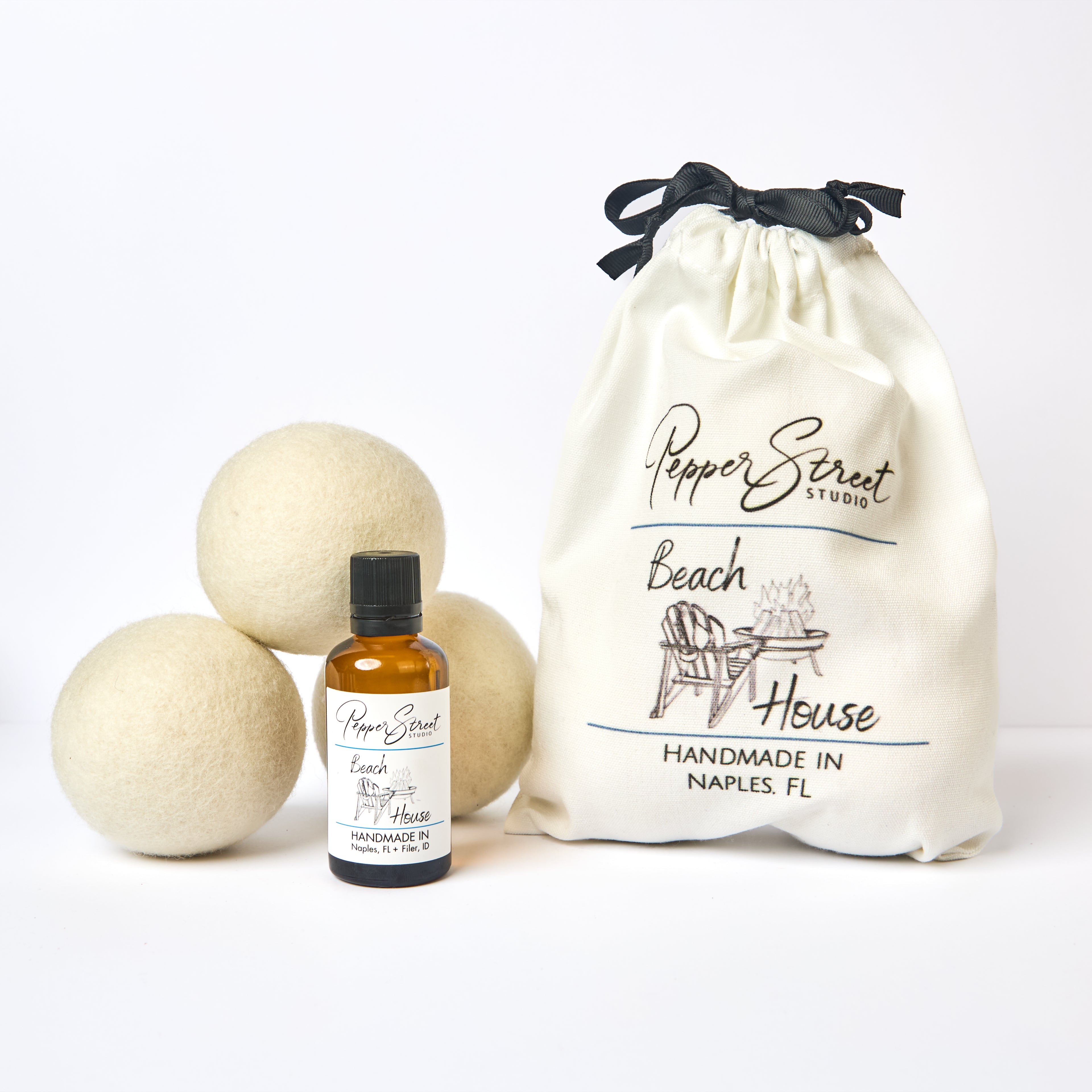 Beach House Dryer Ball Laundry Kit
