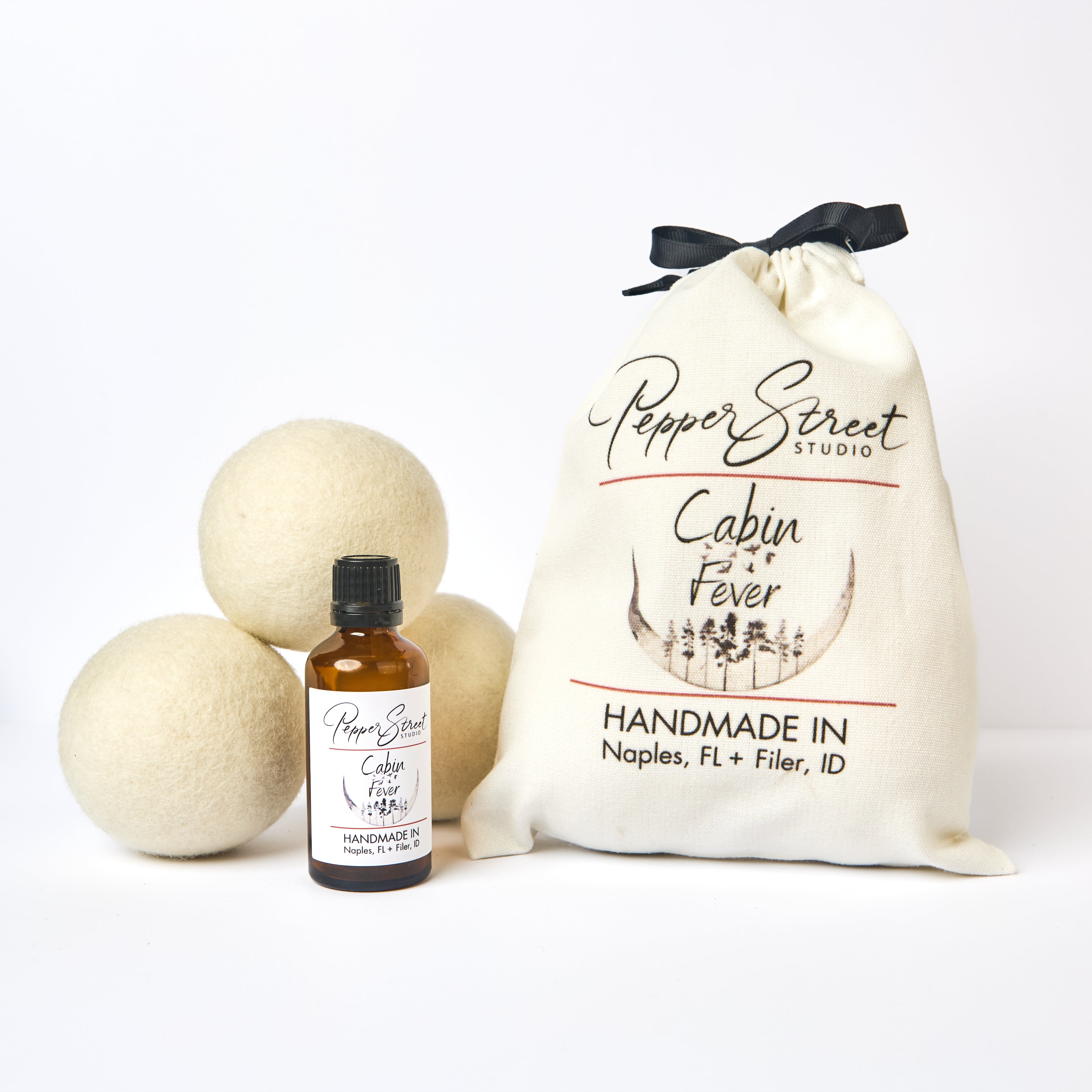 Cabin Fever Dryer Ball Laundry Kit
