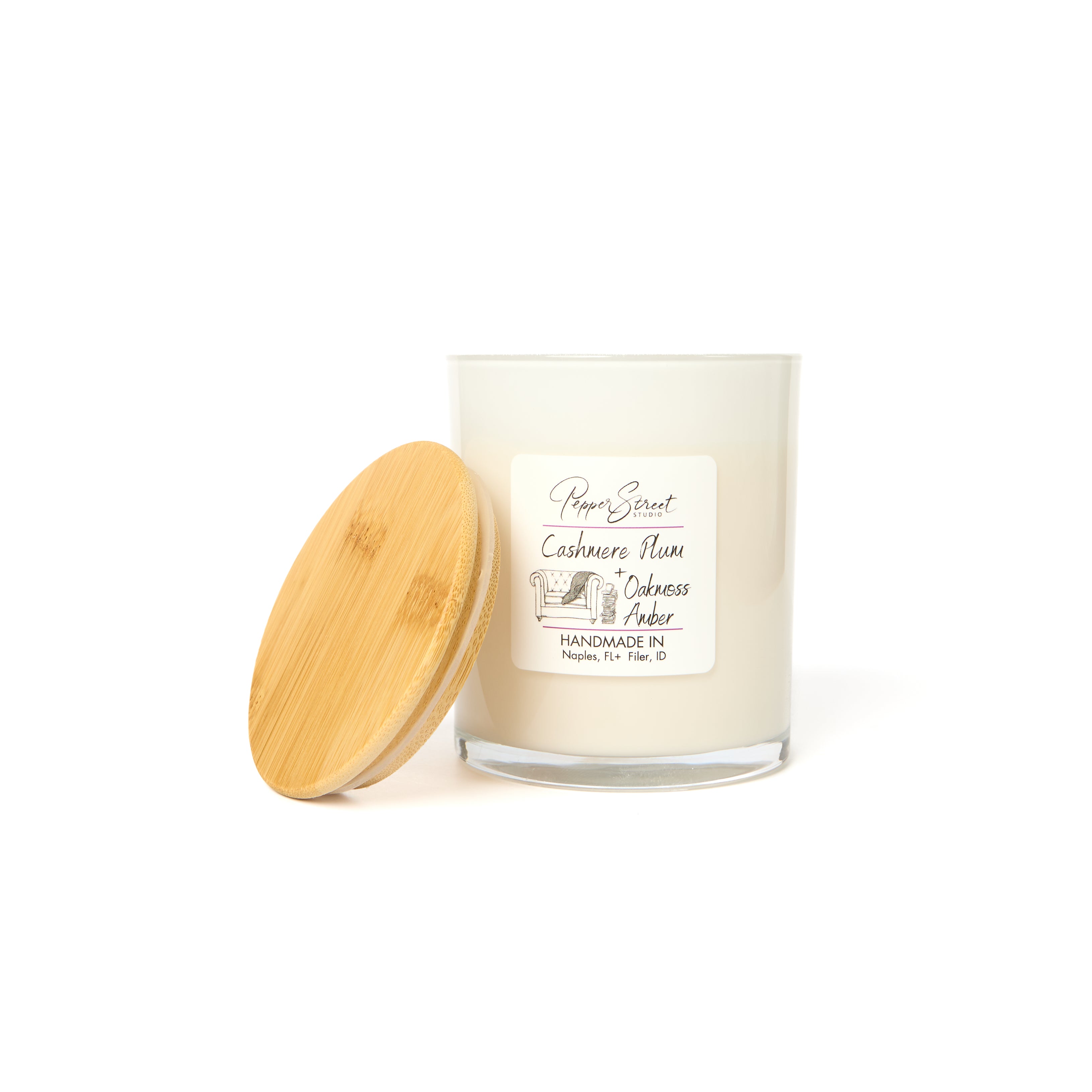 Cashmere Plum + Oakmoss Amber Candle