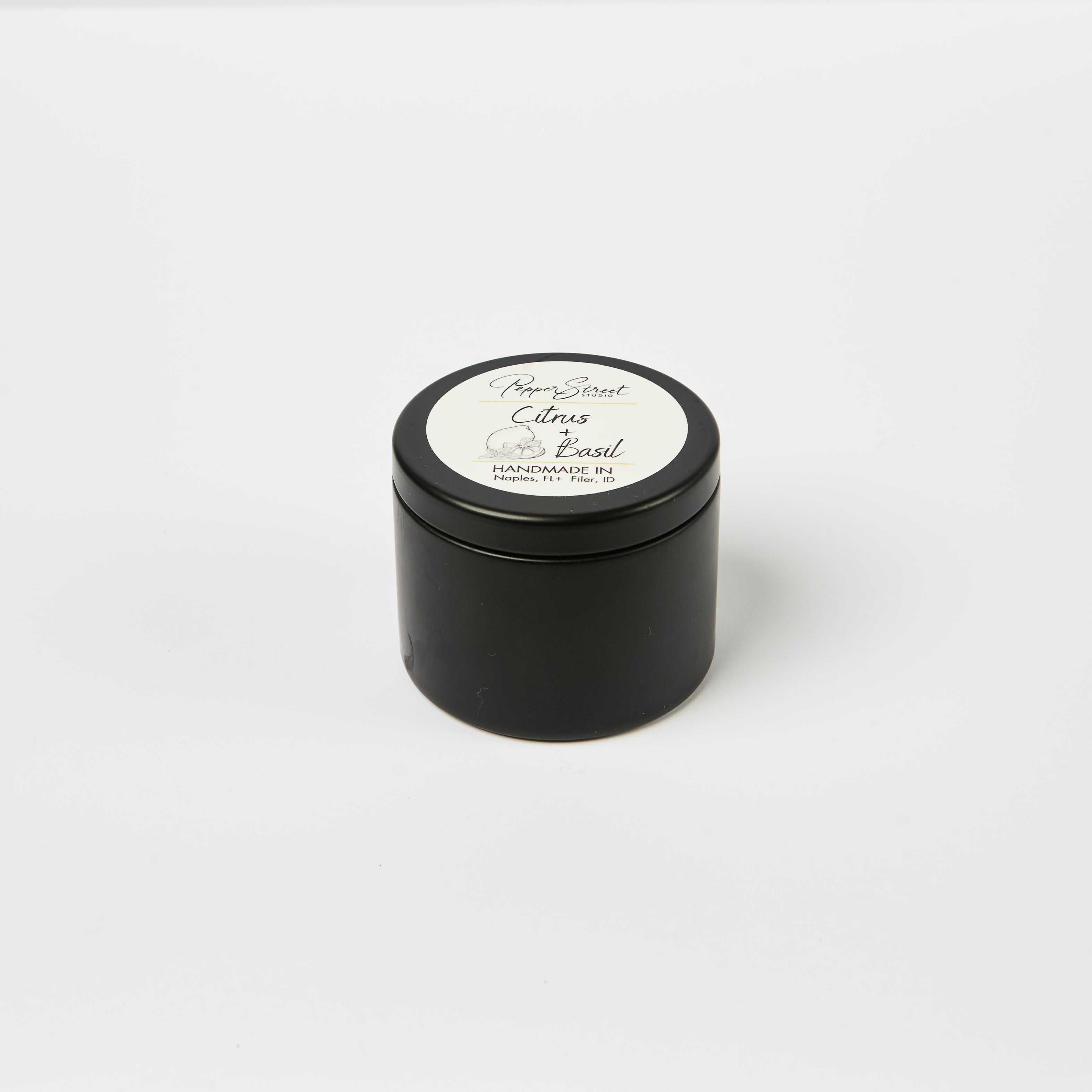 Citrus + Basil 4 oz Travel Candle