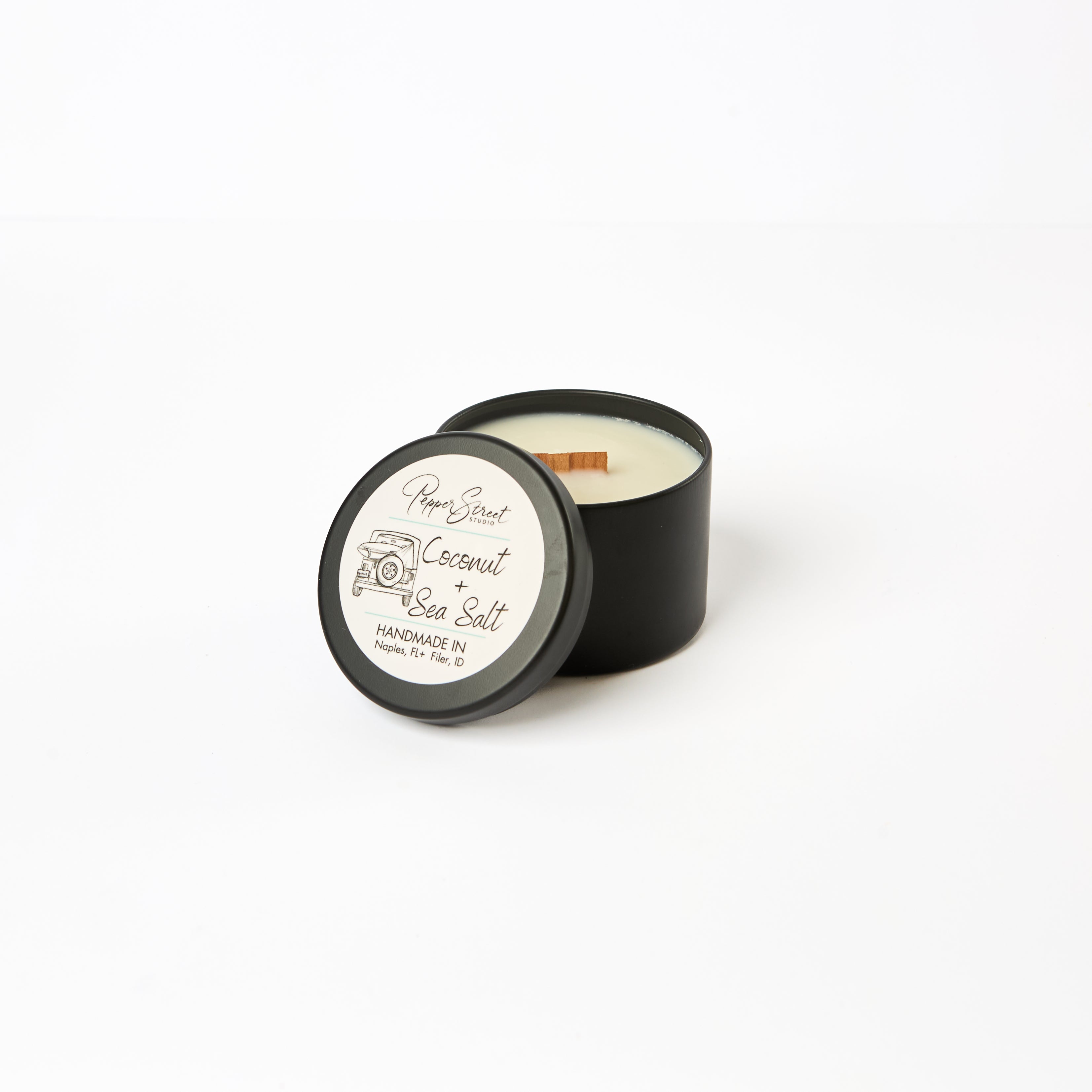 Coconut + Sea Salt 4 oz Travel Candle