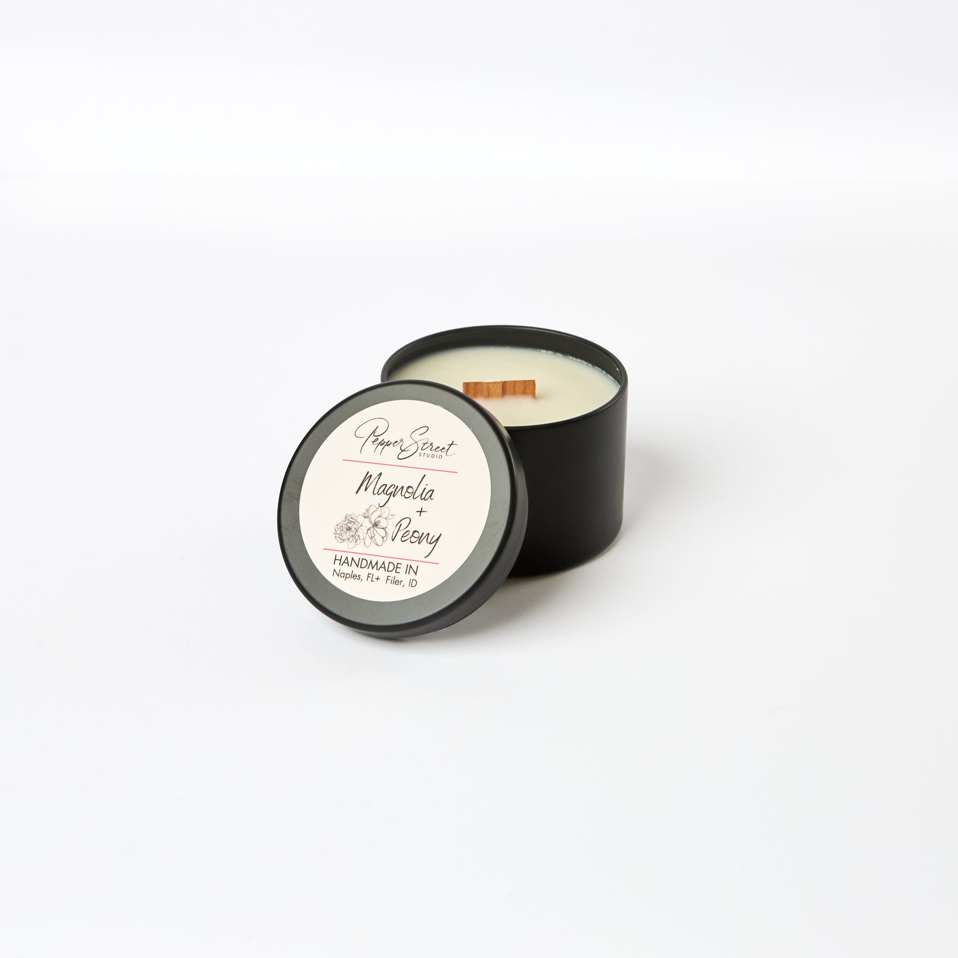 Magnolia + Peony 4 oz Travel Candle