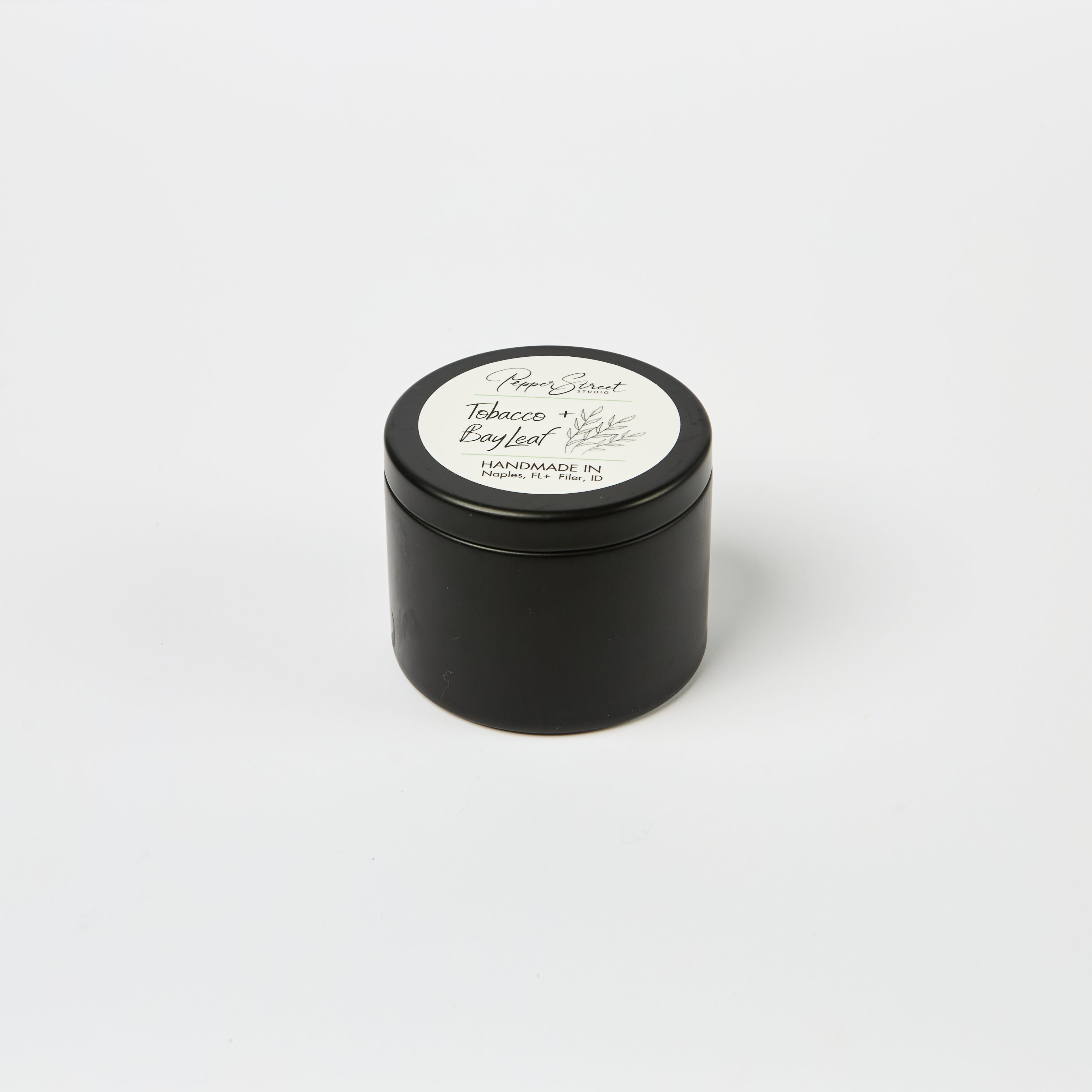 Tobacco + Bay Leaf 4 oz Travel Candle