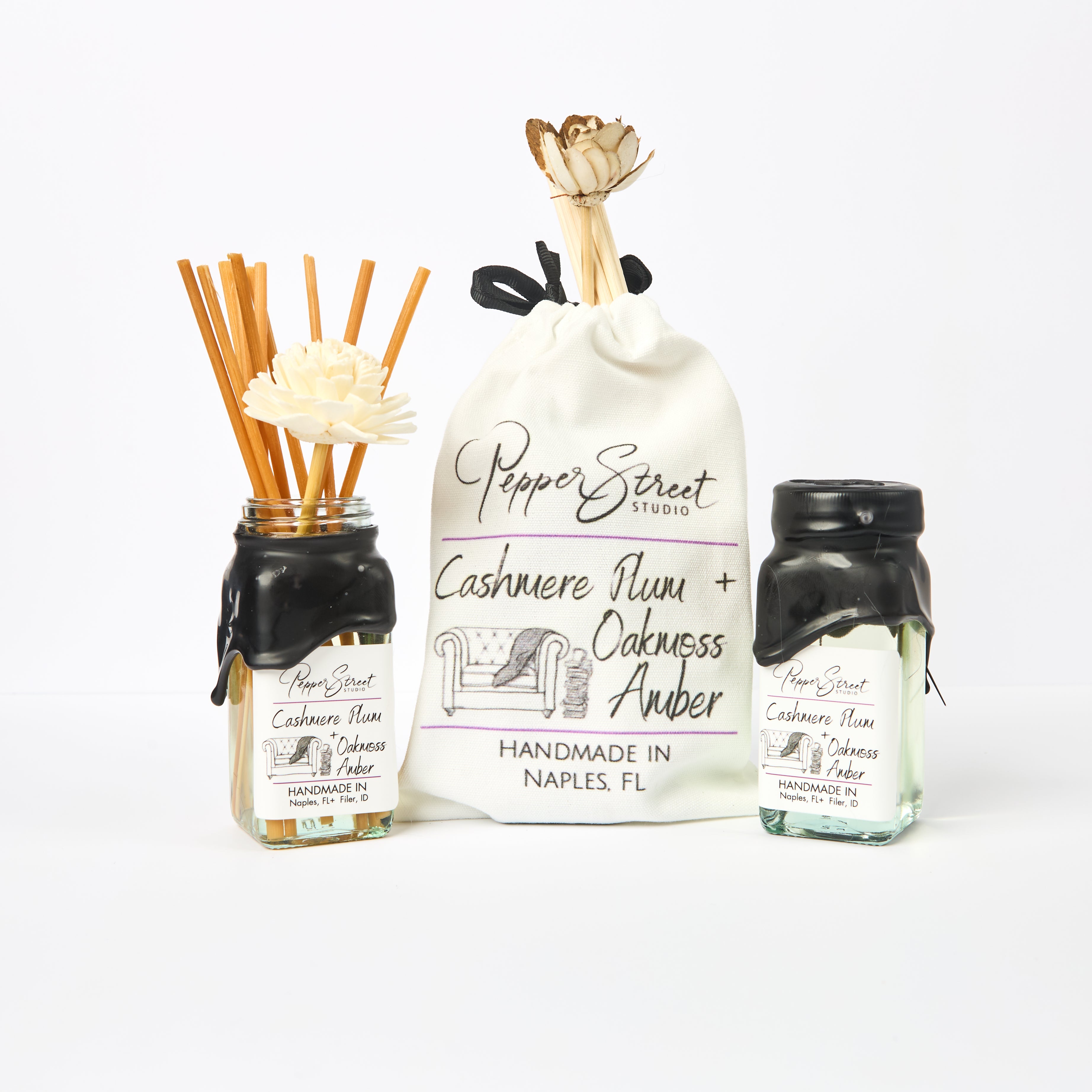 Cashmere Plum + Oakmoss Amber Mini Room Diffuser