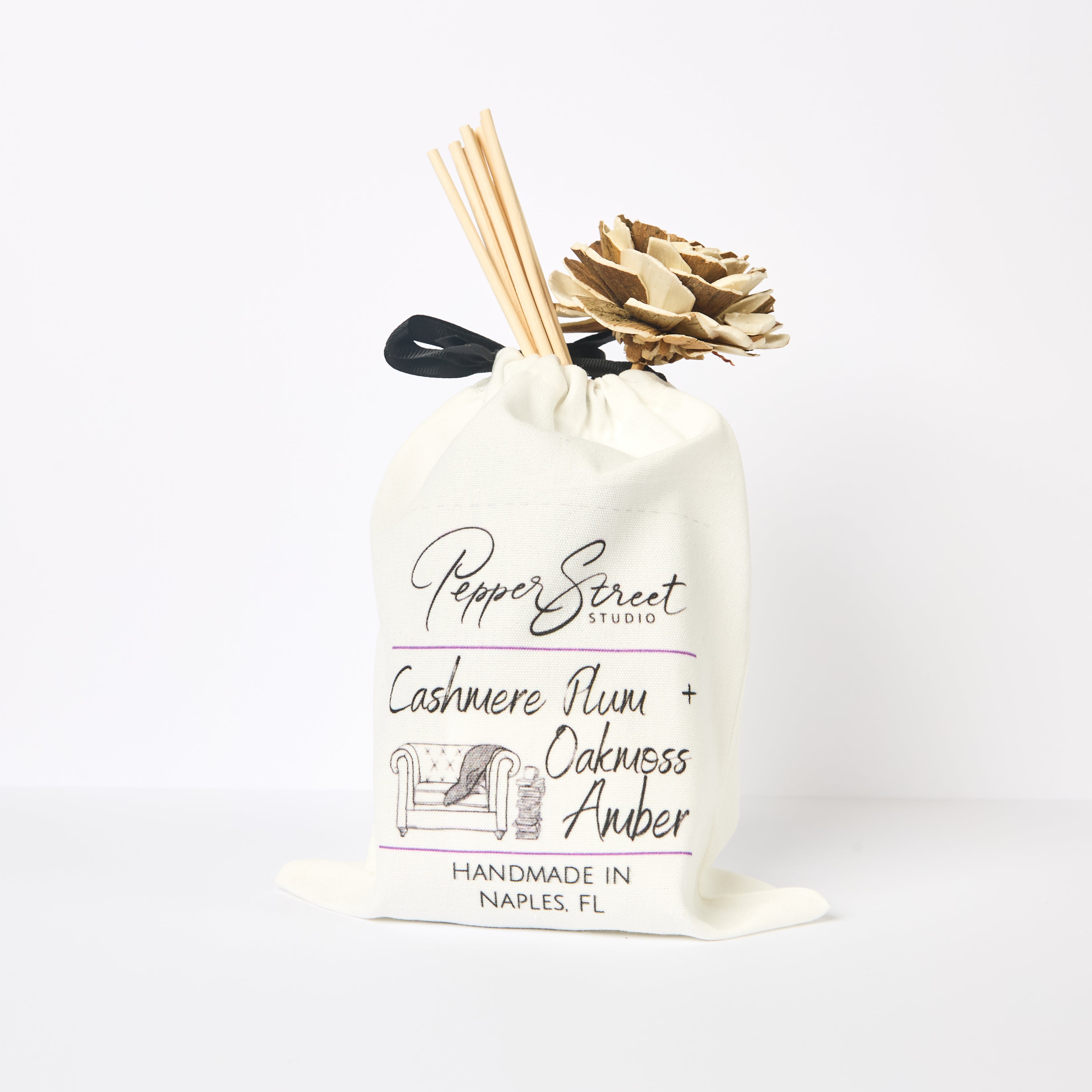 Cashmere Plum + Oakmoss Amber Large Room Diffuser
