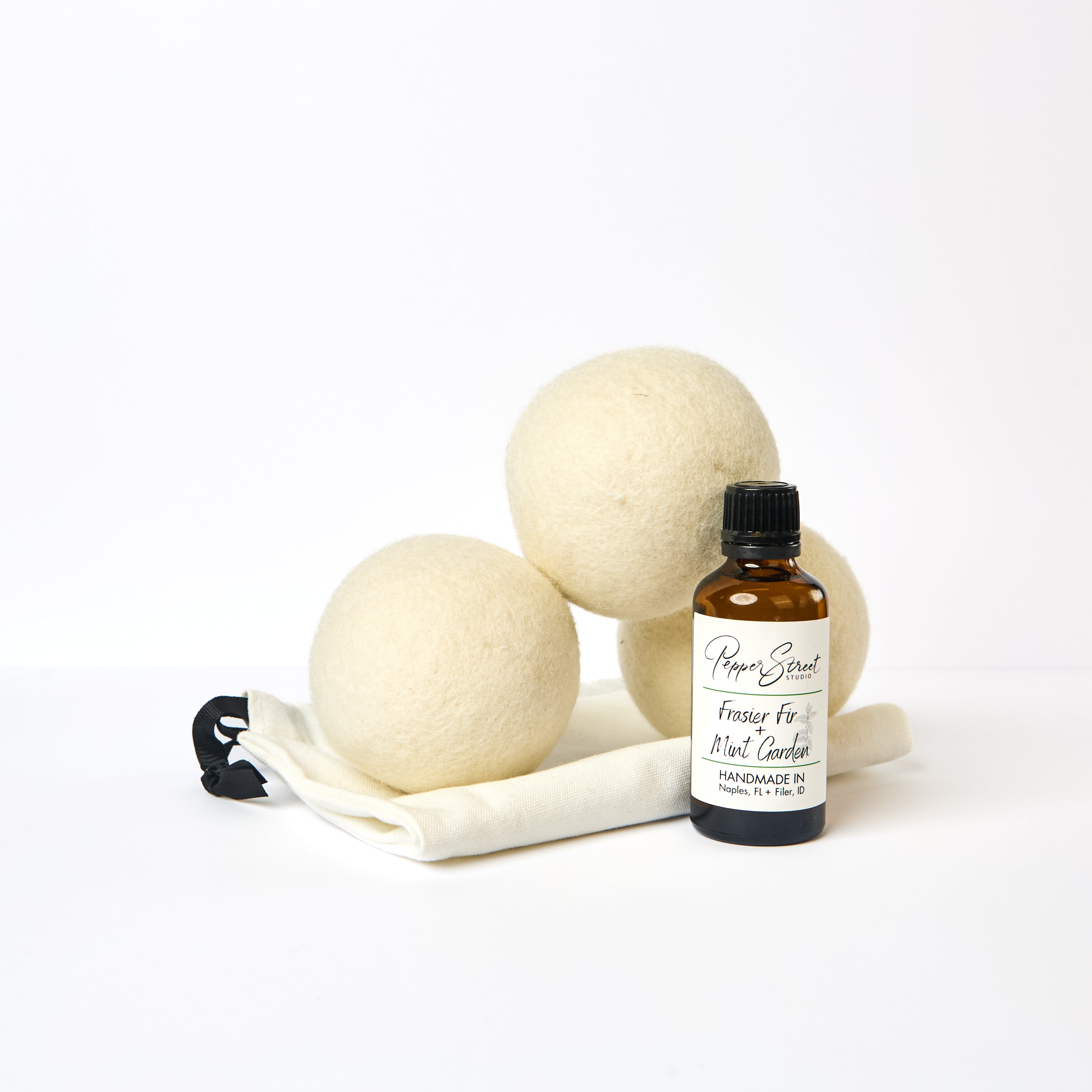 Frasier Fir + Garden Mint Dryer Ball Laundry Kit